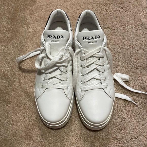 Prada Leather Sneakers - Picture 1 of 5